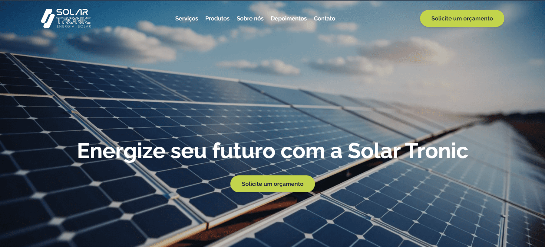 Logo projeto Site Solartronic