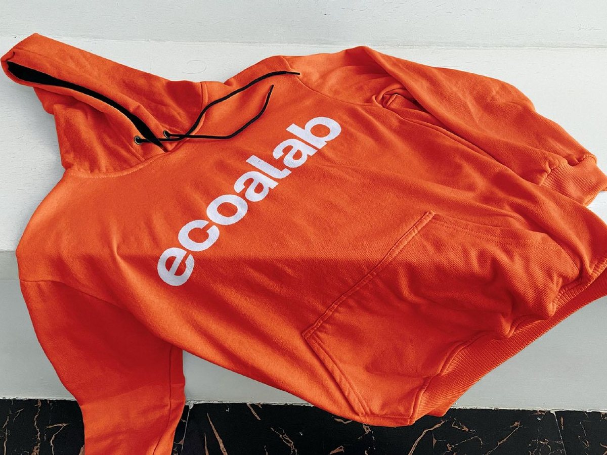 Orange Ecoalab hoodie