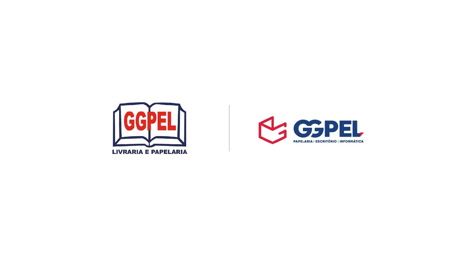 Antes e depois: do logo com ilustração de livros à nova assinatura com o símbolo G