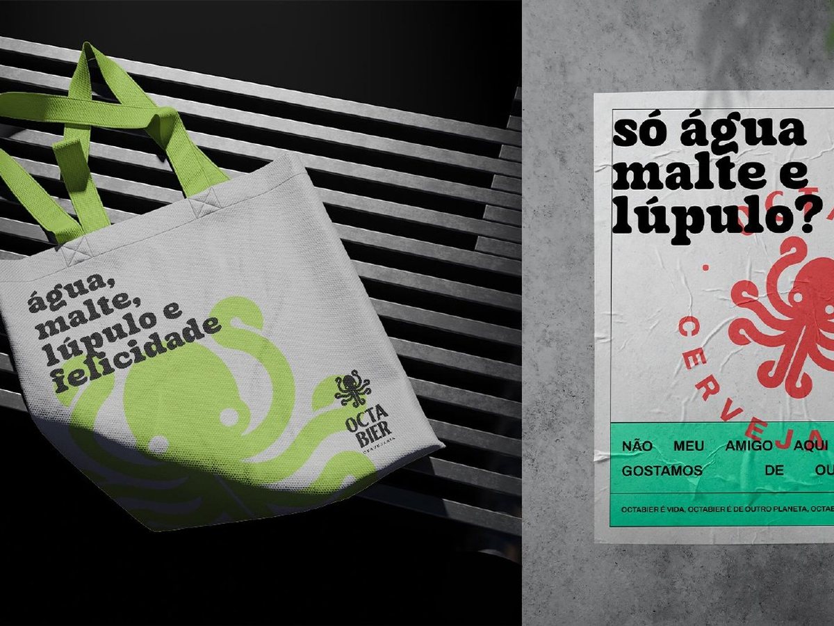 Ecobag y afiche “¿solo agua, malta y lúpulo?”